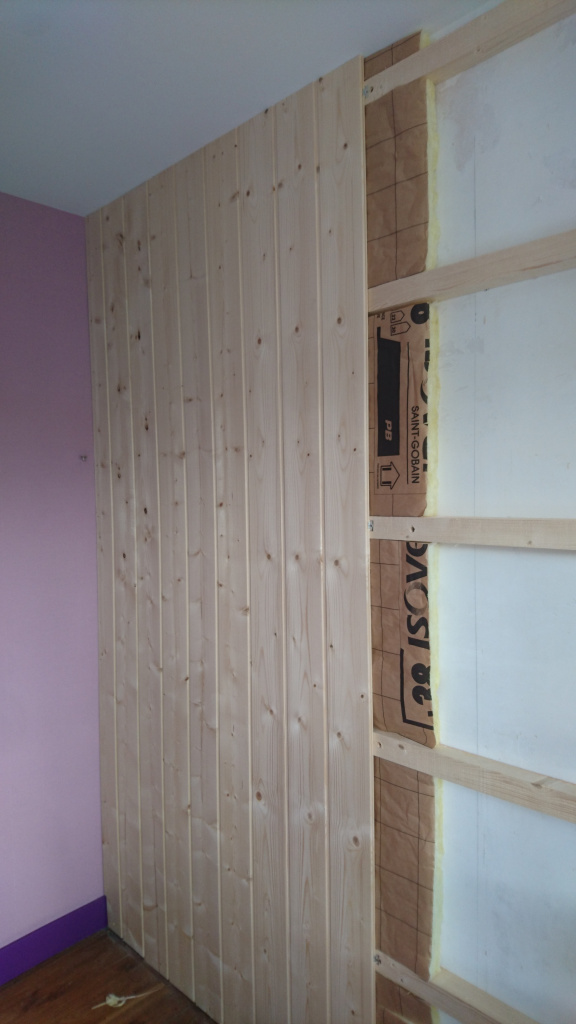 MURALE laine de verre et lambris