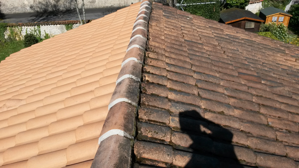 TOITURE  avant  lavage